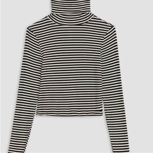 Splits59 Jackson Cropped Black and White Striped Crop Top size XS brand new tags